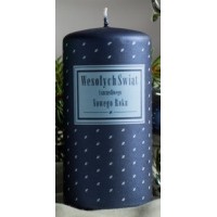 Свеча цилиндр 60х115мм. 1шт. Цвет синий