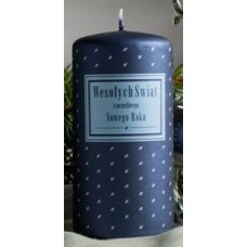 Свеча цилиндр 60х115мм. 1шт. Цвет синий