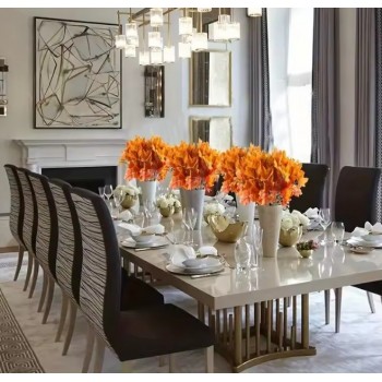 Ветка искусственный осенний кленовый лист 33 см.