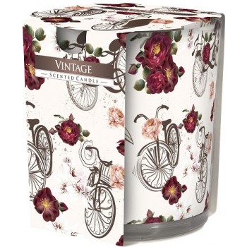 Свеча ароматизированная в стекле Bispol Винтаж 7,8 см (sn72s-05)