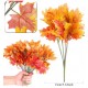Ветка искусственный осенний кленовый лист 33 см.