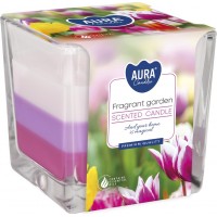 Свеча ароматизированная ароматный сад Bispol 8 см snk80-364