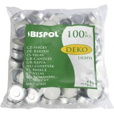 Свечи чайные Bispol Deko Tealights 1,35 см 100 шт (p10-100) (5906927100104)