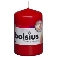 Свеча цилиндр красная bolsius 8 см (50/80-030Б)