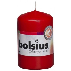 Свеча цилиндр красная bolsius 8 см (50/80-030Б)