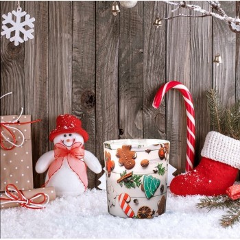 Свеча ароматизированная Bispol праздничное время 7,8 см sn72s-26