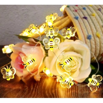 Светодиодная гирлянда пчёлка 2 м 20 led на батарейках