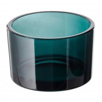 Підсвічник скляний зелений 7,5 х 5 см