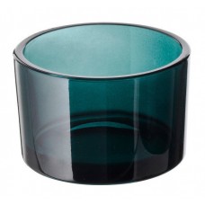 Подсвечник стеклянный зеленый 7,5 х 5 см