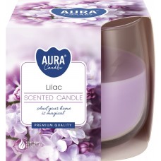 Свеча ароматическая в стекле Bispol Сирень 7 см (sn71-38)