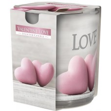 Свеча ароматизированная в стекле Bispol Love 7,8 см (sn72s-39)