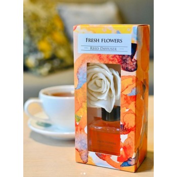Диффузор ароматический свежие цветы 80 мл dz80k-179
