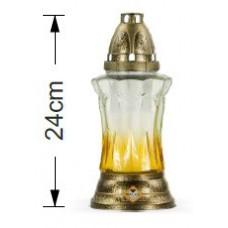 Лампада в стекле прозрачная 24 см