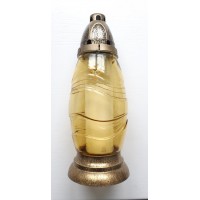 Лампадка в стекле жовта 29 см (610-000)