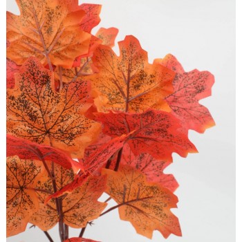 Ветка искусственный осенний кленовый лист 39 см.