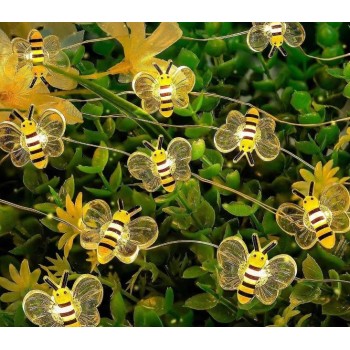 Светодиодная гирлянда пчёлка 2 м 20 led на батарейках