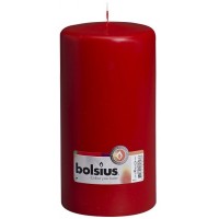 Свеча цилиндр Bolsius красная 20 см (100/200-030Б)
