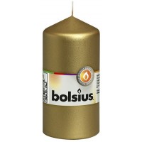 Свічка циліндр Bolsius 12 см золотиста (60/120-213Б)