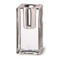 Подсвечник квадратный для конусных и столовых свечей bolsius 8 см (03812)