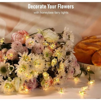 Светодиодная гирлянда пчёлка 2 м 20 led на батарейках