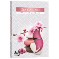 Свеча чайная ароматизированная Bispol СПА сад 1.5 см 6 шт (p15-254)