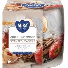Свеча ароматическая в стекле Bispol Яблоко-корица 7 см sn71s-20