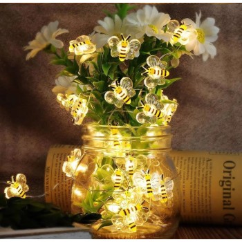 Светодиодная гирлянда пчёлка 2 м 20 led на батарейках