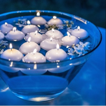 Плавающие свечи Bolsius белые 20 шт (пл20-090)