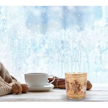 Свеча ароматизированная в стекле Bispol пряники 7,8 см sn72s-23