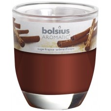 Свеча ароматическая в стекле Корица Bolsius (72-65Б SUG)