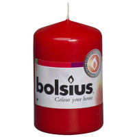 Свеча цилиндр красная bolsius 8 см (50/80-030Б)