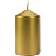 Свічка циліндр золотиста 10 см (sw60/100-213)