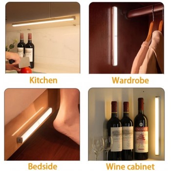 Светодиодный светильник перезаряжаемый с датчиком движения на магнитах 50 см