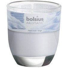 Свеча ароматическая в стекле свежесть белья Bolsius (72-98Б FLN)