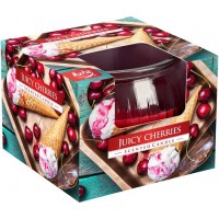 Свеча ароматическая в стекле Сочная вишня Bispol (sn69-368)