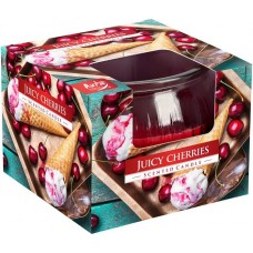 Свеча ароматическая в стекле Сочная вишня Bispol (sn69-368)