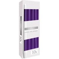 Свічка конічна фіолетова 24,5 см 10 шт (s30-040)