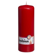 Свеча цилиндр Bolsius красная 20 см (70/200-030Б CZE 86100)