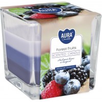 Свеча ароматизированная трехцветная Bispol Ягоды 8 см (snk80-13)