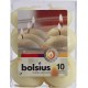 Плавающие свечи Bolsius кремовые 10 шт (пл10-011)