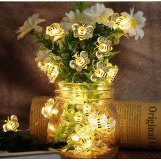 Светодиодная гирлянда пчёлка 3 м 30 led на батарейках