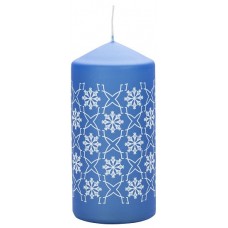 Свеча снежинка синяя Bispol 12 см (sw60/120-499-050)
