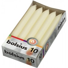 Свеча столовая кремовая Bolsius 17 см 10 шт (1-011Б)