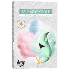 Свеча чайная ароматизированная Bispol сладкая вата 1.5 см 6 шт (p15-320)