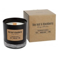 Аромасвеча лавровый лист и ежевика Bispol 8,5 см (sn81-325)