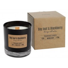 Аромасвеча лавровый лист и ежевика Bispol 8,5 см (sn81-325)