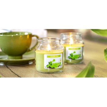 Свеча ароматизированная Bispol Зеленый чай 10 см (snd71-83)