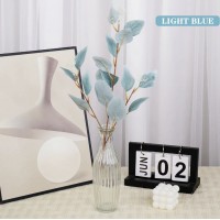 Штучне листя евкаліпта колір світло-блакитний 48 см