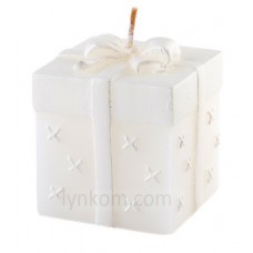 Свеча ароматическая дизайнерская белая 8 см