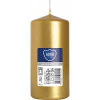 Свічка циліндр золота 10 см (sw50/100-213)